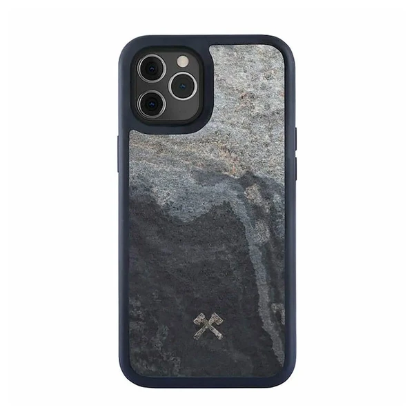 Чохол з натурального каменю Woodcessories Bumper Case Stone Camo Gray для iPhone 12 Pro Max в Чернівцях
