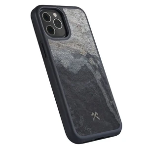 Чехол из натурального камня Woodcessories Bumper Case Stone Camo Gray для iPhone 12 Pro Max - Фото 2