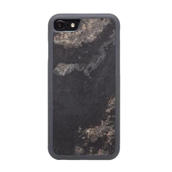 Чохол з натурального каменю Woodcessories Bumper Case Stone Camo Gray для iPhone SE 3 | SE 2 | 8 | 7 в Запоріжжі