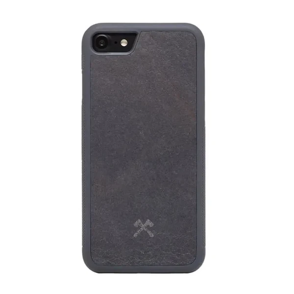 Чохол з натурального каменю Woodcessories Bumper Case Stone Volcano Black для iPhone SE 3 | SE 2 | 8 | 7 в Запоріжжі