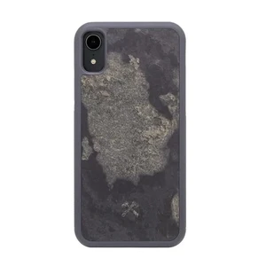 Чехол из натурального камня Woodcessories Bumper Case Stone Camo Gray для iPhone XR