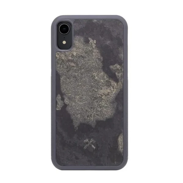 Чохол з натурального каменю Woodcessories Bumper Case Stone Camo Gray для iPhone XR в Запоріжжі