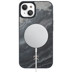 Чехол из натурального камня Woodcessories Bumper Case with MagSafe Camo Grey для iPhone 14 Plus