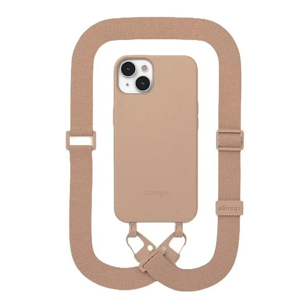 Эко-чехол с ремешком Woodcessories Case with Strap Black для iPhone 14 | 13