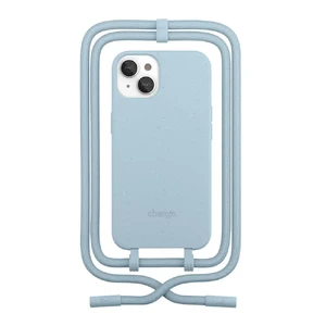 Еко-чохол з ремінцем Woodcessories Crossbody Case Pastel Blue для iPhone 13