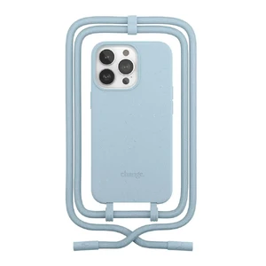Эко-чехол с ремешком Woodcessories Crossbody Case Pastel Blue для iPhone 13 Pro