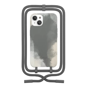 Еко-чохол з ремінцем Woodcessories Crossbody Change Case Batic Anthracite Grey для iPhone 13