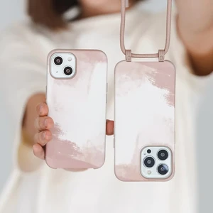 Еко-чохол з ремінцем Woodcessories Crossbody Change Case Batic Сlay Red для iPhone 13 - Фото 4