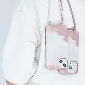 Еко-чохол з ремінцем Woodcessories Crossbody Change Case Batic Сlay Red для iPhone 13 - Фото 5