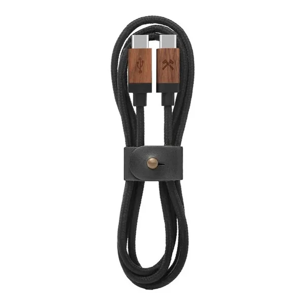 Нейлоновый кабель из натурального дерева Woodcessories EcoCable USB-C to USB-C 1.2m в Черновцах