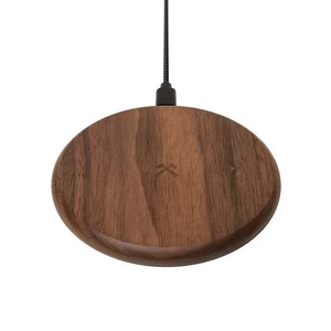Беспроводная зарядка из дерева Woodcessories EcoPad Walnut для iPhone | Samsung | AirPods  - Фото 1
