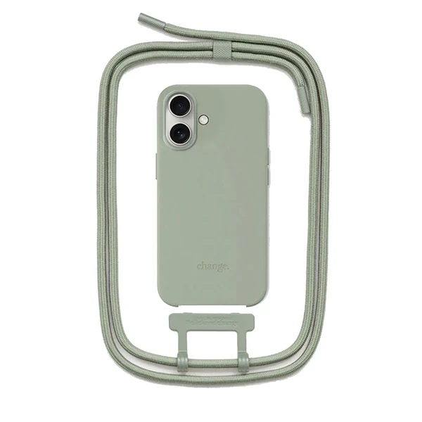 Еко-чохол зі шнурком Woodcessories Necklace Case Crossbody Jade для iPhone 16