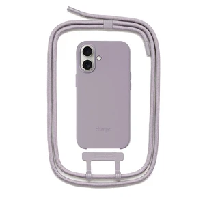 Еко-чохол зі шнурком Woodcessories Necklace Case Crossbody Lilac для iPhone 16