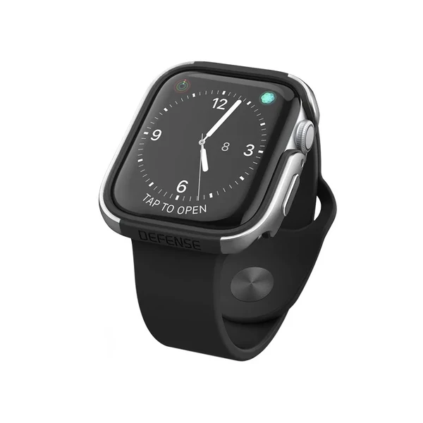 Протиударний чохол X-Doria Defense Edge Silver для Apple Watch 44mm SE 2 | SE | 6 | 5 | 4