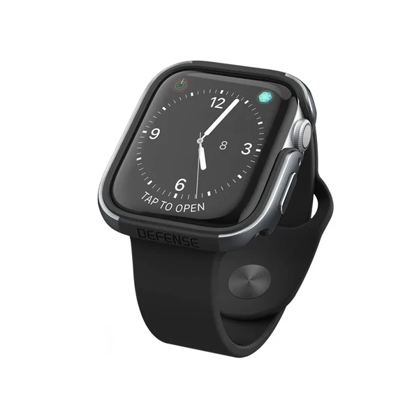 Протиударний чохол X-Doria Defense Edge Charcoal для Apple Watch 44mm SE 2 | SE | 6 | 5 | 4