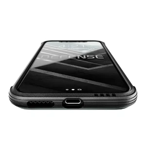 Протиударний чохол X-Doria Defense Lux Black Carbon для iPhone X | XS - Фото 2