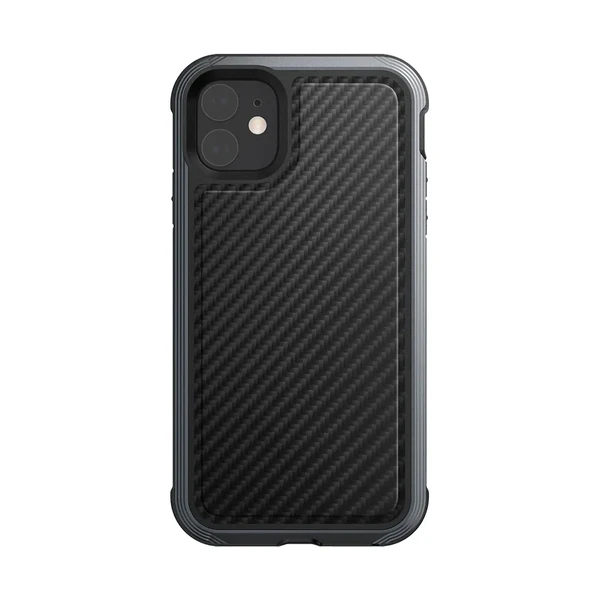 Протиударний чохол X-Doria Defense Lux Black Carbon для iPhone 11 у Львові