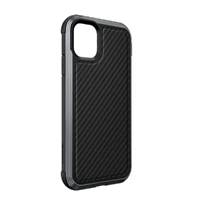 Противоударный чехол X-Doria Defense Lux Black Carbon для iPhone 11 - Фото 3