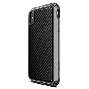 Противоударный чехол X-Doria Defense Lux Black Carbon для iPhone XS Max - Фото 2