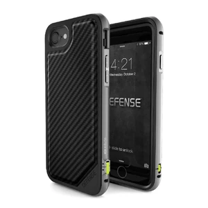 Чехол X-Doria Defense Lux Black Carbon для iPhone SE 3 | SE 2 | 8 | 7