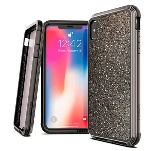 Противоударный чехол X-Doria Defense Lux Dark Glitter для iPhone XS Max 473224 - Фото 1