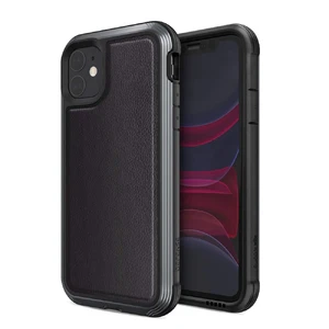Противоударный чехол X-Doria Defense Lux Black Leather для iPhone 11 - Фото 2