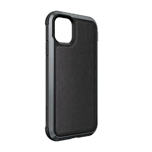 Противоударный чехол X-Doria Defense Lux Black Leather для iPhone 11 - Фото 3