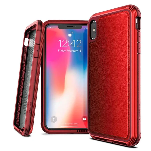 Протиударний чохол X-Doria Defense Lux Red для iPhone XS Max
