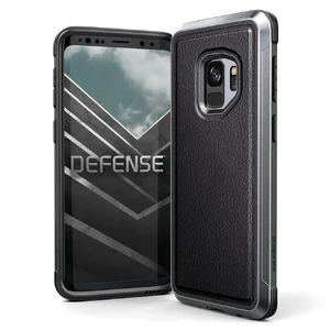 Противоударный чехол X-Doria Defense Lux Black Leather для Samsung Galaxy S9 - Фото 2