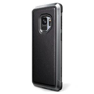 Противоударный чехол X-Doria Defense Lux Black Leather для Samsung Galaxy S9