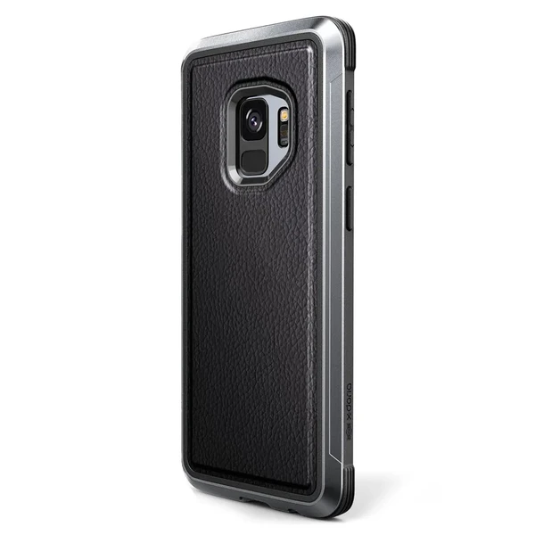 Протиударний чохол X-Doria Defense Lux Black Leather для Samsung Galaxy S9