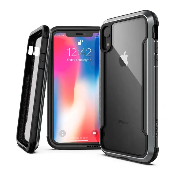 Протиударний чохол X-Doria Defense Shield Black для iPhone XR у Тернополі