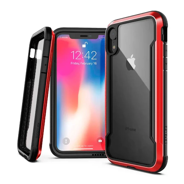 Протиударний чохол X-Doria Defense Shield Red для iPhone XR у Дніпрі
