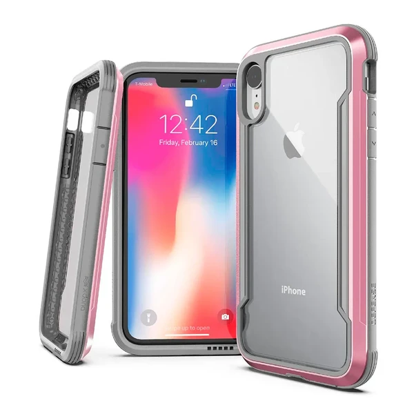 Протиударний чохол X-Doria Defense Shield Rose Gold для iPhone XR у Дніпрі