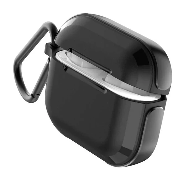 Противоударный чехол с карабином X-Doria Defense Trek Black для AirPods 3