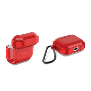 Протиударний чохол з карабіном X-Doria Defense Trek Red для AirPods 3 - Фото 2