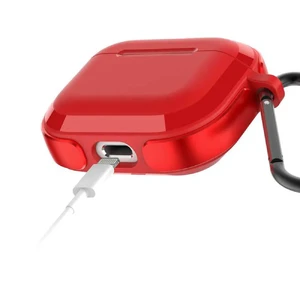 Протиударний чохол з карабіном X-Doria Defense Trek Red для AirPods 3 - Фото 3