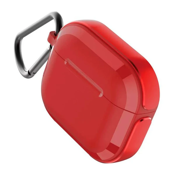 Протиударний чохол з карабіном X-Doria Defense Trek Red для AirPods 3