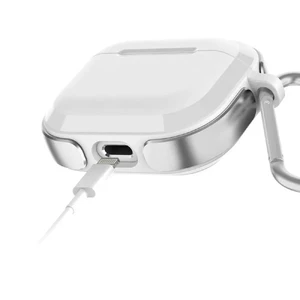 Противоударный чехол с карабином X-Doria Defense Trek Silver для AirPods 3 - Фото 2
