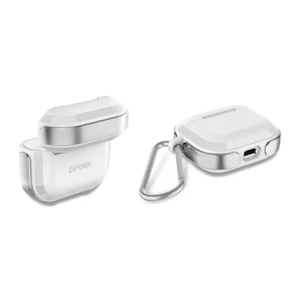 Противоударный чехол с карабином X-Doria Defense Trek Silver для AirPods 3 - Фото 3