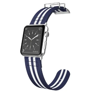 Нейлоновий ремінець X-Doria Field Band Blue | White для Apple Watch 41mm | 40mm | 38mm