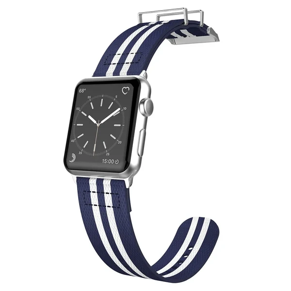 Нейлоновий ремінець X-Doria Field Band Blue | White для Apple Watch 41mm | 40mm | 38mm в Кривому Розі