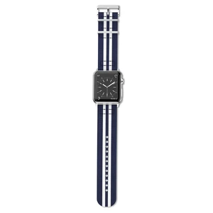 Нейлоновий ремінець X-Doria Field Band Blue | White для Apple Watch 41mm | 40mm | 38mm - Фото 2