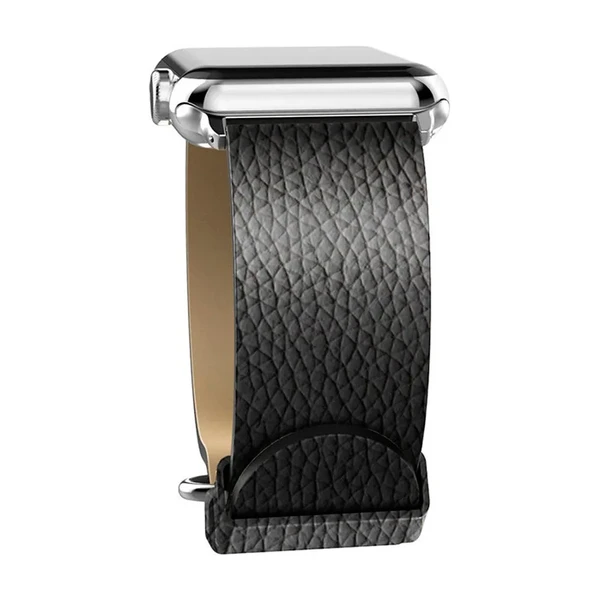 Шкіряний ремінець X-Doria Lux Band Black Leather для Apple Watch Ultra 49mm | 45mm | 44mm | 42mm в Кривому Розі