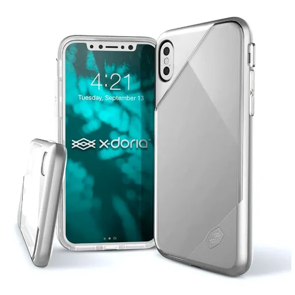 Чохол X-Doria Revel Lux Transparent Silver для iPhone X | XS у Миколаєві