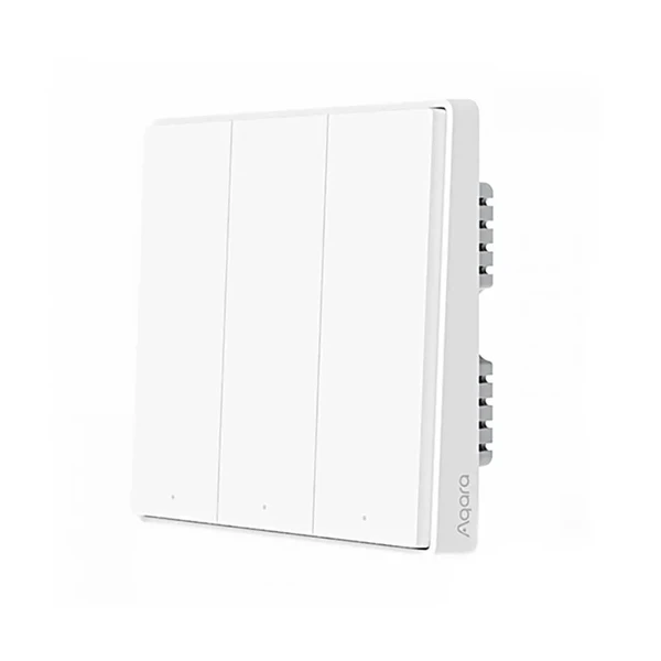 Розумний вимикач з нульовою лінією Xiaomi Aqara D1 Smart Wall Switch (потрійний)