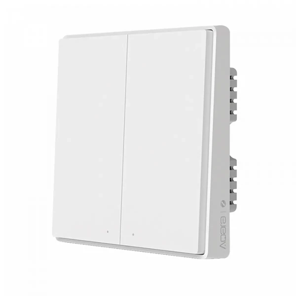 Розумний вимикач з нульовою лінією Xiaomi Aqara Smart Wall Switch D1 (подвійний) Apple HomeKit з нульовою лінією