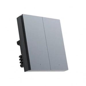 Умный настенный выключатель Xiaomi Aqara Smart Wall Switch H1 Pro Two Gang (двойной с нулевой линией) Apple HomeKit QBKG31LM - Фото 1