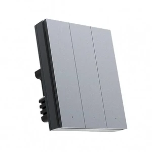 Умный настенный выключатель Xiaomi Aqara Smart Wall Switch H1 Pro Three Gang (тройной с нулевой линией) Apple HomeKit QBKG32LM - Фото 1