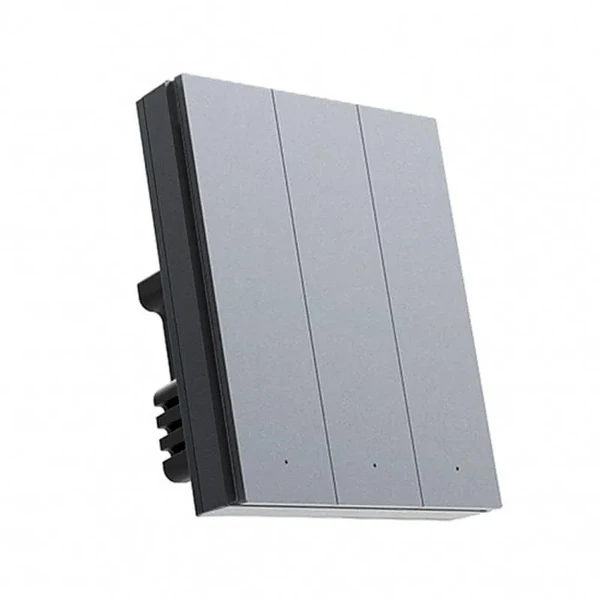 Розумний настінний вимикач Xiaomi Aqara Smart Wall Switch H1 Pro Three Gang (потрійний з нульовою лінією) Apple HomeKit